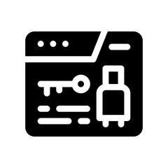 baggage glyph icon