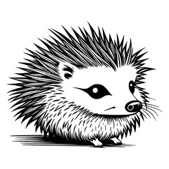 hedgehog Vector Illustration.