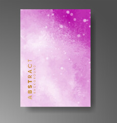 Cards with watercolor background. Design for your cover, date, postcard, banner, logo.