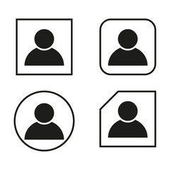 User icon set. Vector illustration. EPS 10.