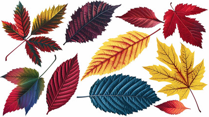 Obraz premium collection of autumn leaves