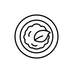 Salad outline icons, minimalist vector illustration ,simple transparent graphic element .Isolated on white background