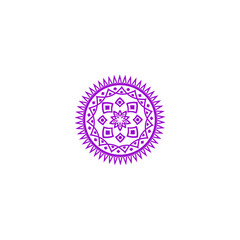 purple mandala element vector vector