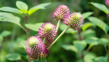 Amaranth flower field in natural background