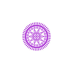 purple mandala element vector vector