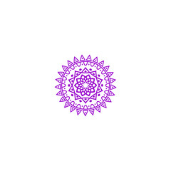 purple mandala element vector vector
