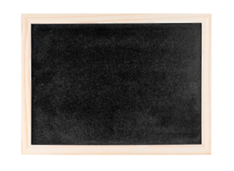 Black board for writing with chalk.