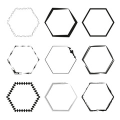polygon octagon line. Vector illustration. EPS 10. - obrazy, fototapety, plakaty