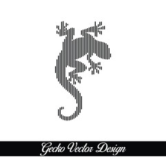 Digital Art Geckos Vector Design Creative Concept