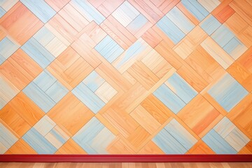 diagonal layout cherry wood parquet design
