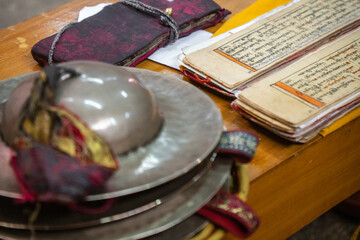 Ritual puja plates, Thangkas, Buddhist Art, Tibetan Buddhism