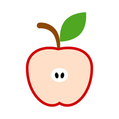 Apple icon vector. Fruits illustration sign. Vitamins symbol. Vegetarian logo. Food mark.