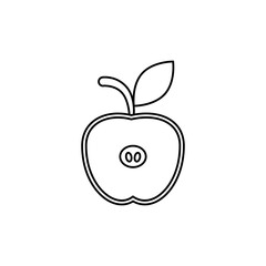Apple icon vector. Fruits illustration sign. Vitamins symbol. Vegetarian logo. Food mark.