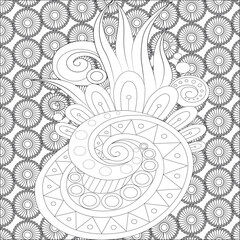 Mandala Pattern Adults Coloring Page