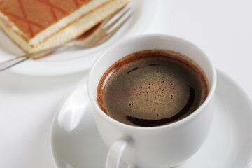 Coffee and Sponge cake