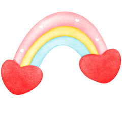 Rainbow in Valentine's Day