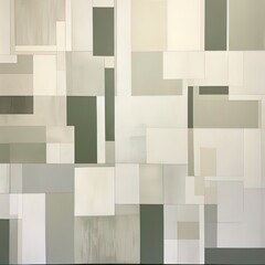 organic modern print on the entire page, pale muted grey, white, silver, sage green and light tan color palette, inspired
