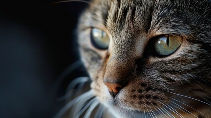 Adorable Cat Close-Up Muzzle Shot