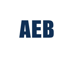 AEB LOGO DESIGN VECTOR TEMPLATE
