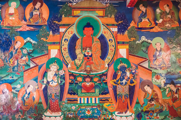 Buddha Amitabha, Thangki, Buddhist Art, Tibetan Buddhism