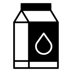 Milk solid glyph icon