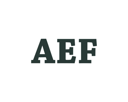 AEF LOGO DESIGN VECTOR TEMPLATE