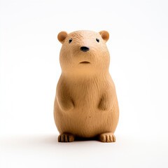 Fototapeta premium cute toy hamster on white background 