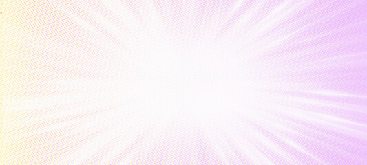 Pink and white sun burst effect panorama widescreen background with blank space for Your text or image, usable for social media, story, banner, poster, Ads, events, party, and various design works