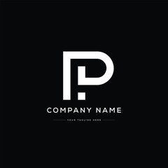 Monogram Pi Letter Logo Design. Usable for Business Logo. Logo Element - obrazy, fototapety, plakaty
