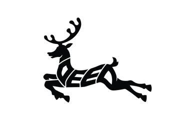 illustration of a deer logo	