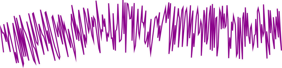 An abstract transparent wavy scribble line design element.