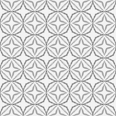 Medallion seamless pattern. Black and white