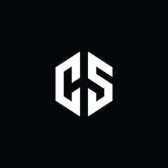 Monogram CS Letter Logo Design. Usable for Business Logo. Vector Logo