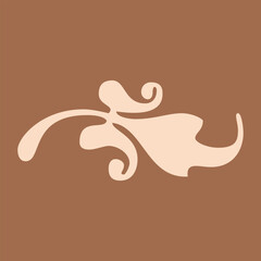 Vintage ornate linear ornaments in Kazakh traditional style. Asian floral designs. Abstract Asian elements of the national pattern of the ancient nomads of the Kyrgyz, Mongols, Kazakhs, Tatars.