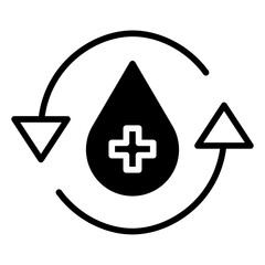 Clean Water solid glyph icon