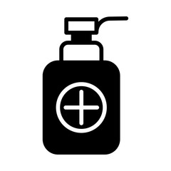 Sanitizer solid glyph icon