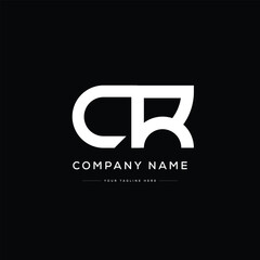 Monogram CR Letter Logo Design. Usable for Business Logo. Logo Element