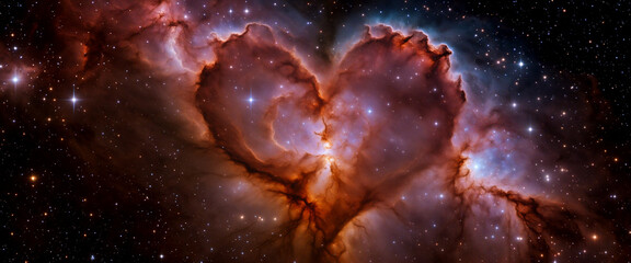 Obraz na płótnie Canvas Nebula heart
