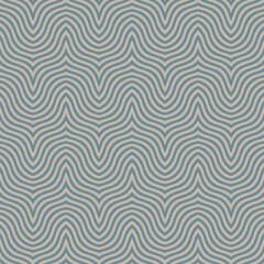 Seamless repeating pattern with horizontal wavy thin lines. Abstract geometric striped background. Monochrome linear waves. Vector illustration.