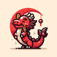 Welcome the Chinese New Year with our 2024 Dragon Icon! This charming design features a stylized dragon, a symbol of power, strength, and good luck in Chinese culture.