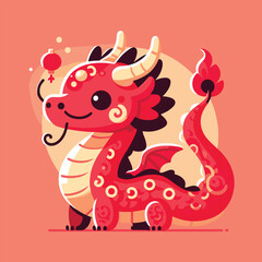 Welcome the Chinese New Year with our 2024 Dragon Icon! This charming design features a stylized dragon, a symbol of power, strength, and good luck in Chinese culture.