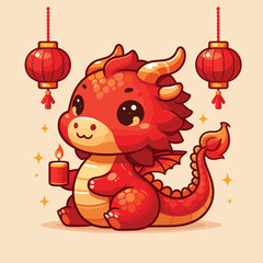 Welcome the Chinese New Year with our 2024 Dragon Icon! This charming design features a stylized dragon, a symbol of power, strength, and good luck in Chinese culture.