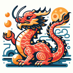 Welcome the Chinese New Year with our 2024 Dragon Icon! This charming design features a stylized dragon, a symbol of power, strength, and good luck in Chinese culture.