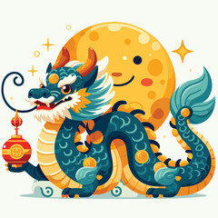 Welcome the Chinese New Year with our 2024 Dragon Icon! This charming design features a stylized dragon, a symbol of power, strength, and good luck in Chinese culture.