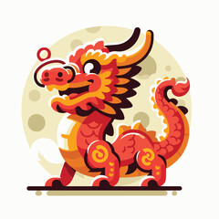 Welcome the Chinese New Year with our 2024 Dragon Icon! This charming design features a stylized dragon, a symbol of power, strength, and good luck in Chinese culture.