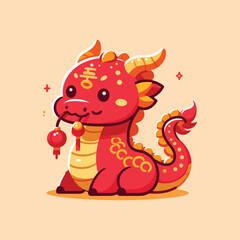 Welcome the Chinese New Year with our 2024 Dragon Icon! This charming design features a stylized dragon, a symbol of power, strength, and good luck in Chinese culture.