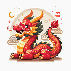 Welcome the Chinese New Year with our 2024 Dragon Icon! This charming design features a stylized dragon, a symbol of power, strength, and good luck in Chinese culture.