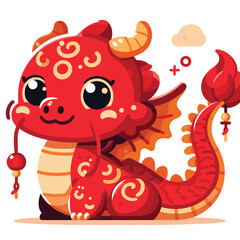 Welcome the Chinese New Year with our 2024 Dragon Icon! This charming design features a stylized dragon, a symbol of power, strength, and good luck in Chinese culture.