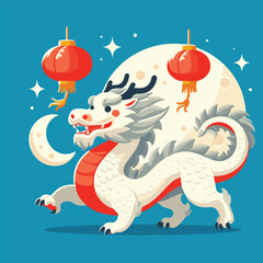 Welcome the Chinese New Year with our 2024 Dragon Icon! This charming design features a stylized dragon, a symbol of power, strength, and good luck in Chinese culture.
