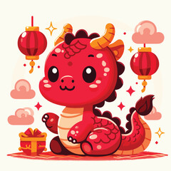 Welcome the Chinese New Year with our 2024 Dragon Icon! This charming design features a stylized dragon, a symbol of power, strength, and good luck in Chinese culture.